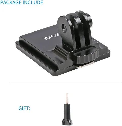 Miniatura 7 de Montura de Aluminio NVG Compatible con GoPro Hero 13/12/11/10/9/8/7/6/5 Negra, Montura NVG de Casco Táctico Compatible con DJI Osmo Action 5