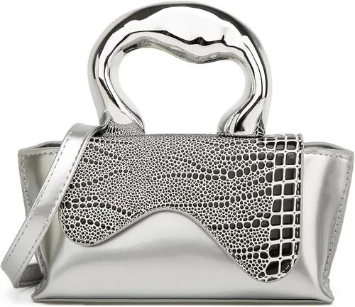Bolso pequeño de color plateado, bolsos cruzados, bolsos de noche Y2K, bolso de mano para mujer, bolsos de hombro, bolsa de mano para mujer 2023