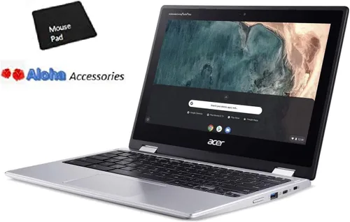 Miniatura 2 de Acer Laptop Chromebook Spin 311 convertible con pantalla táctil de 11.6 pulgadas, 32 GB de almacenamiento, color plateado (CP311-3H-K23X)