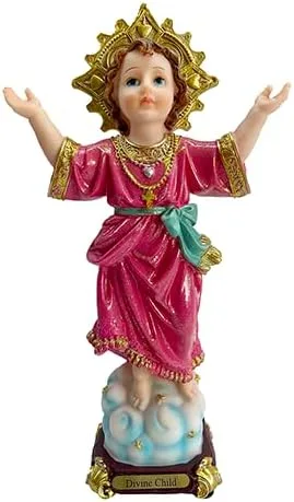 Annie's Boutique Estatua del Niño Divino Estilo Brillante Niño Santo Estatua Niño Católico Jesús Jesús Escultura (16 pulgadas)