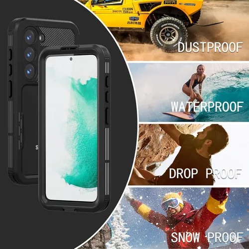 Miniatura 5 de Samsung Galaxy S23 - Funda impermeable a prueba de caídas, Galaxy S23 de cuerpo completo, funda totalmente sellada con protector de pantalla