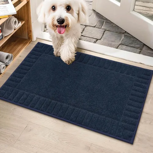 Miniatura 25 de BEQHAUSE Alfombra Antideslizante para Puerta Principal Alfombra Lavable de Bajo Perfil para Entrada Alfombras para Puerta Principal Trampa para Negro