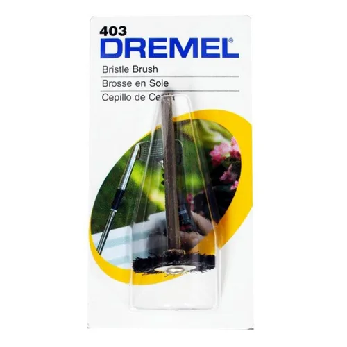 Miniatura 3 de Dremel 403-02 cepillos de cerdas de nailon (paquete de 2), diámetro de 3/4 pulgadas