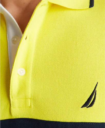 Miniatura 8 de Nautica Polo de manga corta 100% algodón piqué bloque de color para hombre