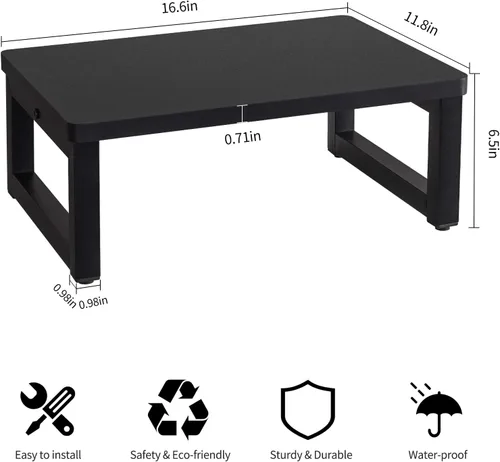 Miniatura 6 de Taburetes de Madera Snughome para Adultos y Niños, Taburete de Pie Portátil de Madera Sólido para Adultos con Capacidad de Soporte de hasta 350 lb