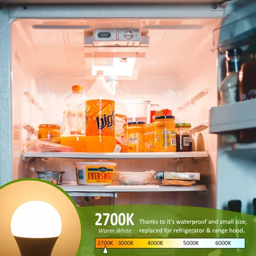 Miniatura 3 de Bombillas LED de repuesto para campana de cocina GIOVAR, equivalente a 40 W, bombilla LED para electrodoméstico para refrigerador/campana