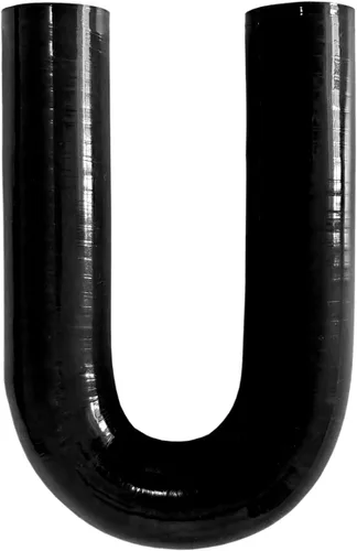 Manguera de acoplamiento de silicona con forma de curva en U de 180 grados, 1" ID (25mm), tubo de codo de silicona universal reforzado de 4 capas