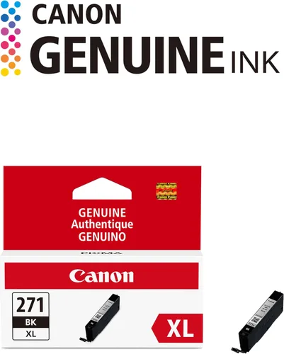 Miniatura 8 de Canon CLI-271XL Depósito de tinta negra genuino, compatible con impresoras MG6820, MG6821, MG6822, MG5720, MG5721, MG5722, MG7720, TS5020, TS6020