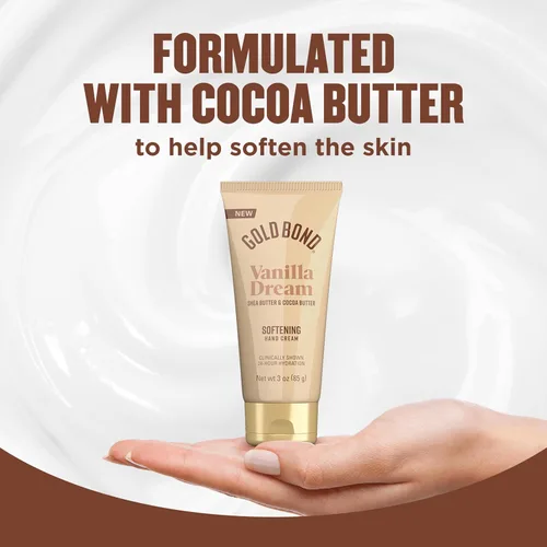 Miniatura 5 de Gold Bond Vanilla Dream - Crema de manos suavizante, lujosa crema de manos diaria con manteca de karité para ayudar a aumentar la humedad de la piel