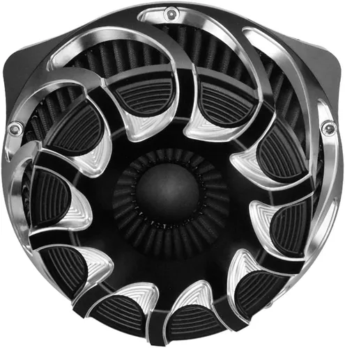 Miniatura 2 de Kit de entrada de aire limpiador de aire CNC para motocicletas con turbina, filtro de aire para Harley Sportster XL Touring Softail Dyna