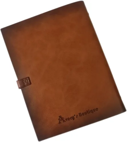 Miniatura 7 de Cuaderno de escritura en espiral de cuero genuino, cuaderno A5 con cubierta de cuero para hombres y mujeres, carpeta de 6 anillas, bloc de notas