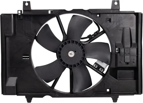 Miniatura 100 de TRQ Conjunto de ventilador de refrigeración dual del radiador compatible con Toyota Highlander 2008-2013 TO3115155