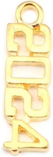 Miniatura 3 de Charmed By Dragons Dijes de 10 años de clase, estilo de etiqueta, tono plateado o dorado, 0.787 in, joyería de graduación escolar