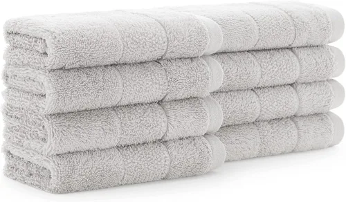 Miniatura 19 de Aston & Arden Aegean - Toallas de baño de felpa sólidas, paquete de 2, 100% algodón turco, 600 GSM, toallas de baño de gran tamaño para spa o hotel