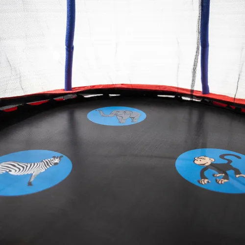 Miniatura 3 de Mini Trampolín con red de recinto Rojo