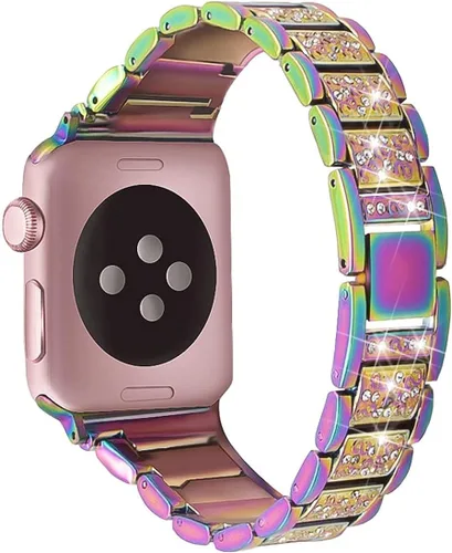 Miniatura 12 de Bling - Correas compatibles con Apple Watch Band de 1.65 pulgadas/1.61 pulgadas/1.57 pulgadas/1.50 pulgadas iWatch Series