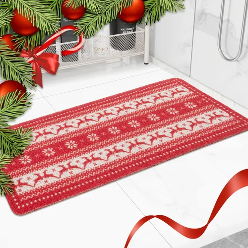Miniatura 22 de Hargiis - Tapete antideslizante de secado rápido para bañera, piso, baño, ducha, cocina, hogar, hotel (color blanco, 24 x 24 pulgadas)