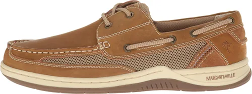 Miniatura 8 de Margaritaville Zapato náutico de encaje para hombre, color marrón claro, talla 9.5 de EE. UU