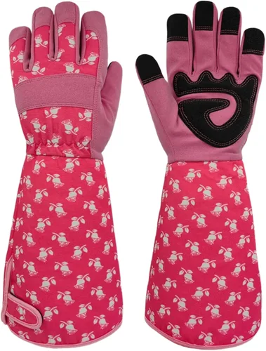 Miniatura 10 de Guantes Largos de Jardinería, Resistentes a Espinas y Pinchazos, Guantes Protectores para Rosas y Cactus para Jardinero, Regalos Girasol