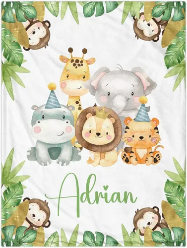 Miniatura 24 de Manta de bebé personalizada para niñas y niños, manta de bebé personalizada con nombre, mantas de regalo personalizadas súper suaves para niños