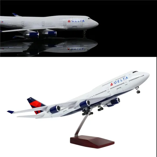 Kit de modelo de avión A380 de Lufthansa de 18' a escala 1:160 con luz LED (control táctil) para regalo de negocios Lufthansa 380