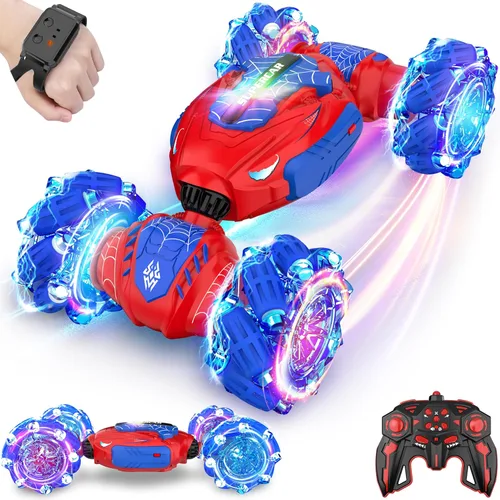 Miniatura 9 de Coche de Control Remoto, Coche de Acrobacia RC con Detección de Gestos, 4x4 Transformación Todo Terreno para Girar, Control Remoto de 2.4Ghz