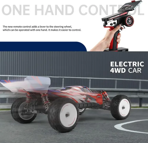 Miniatura 3 de GoolRC WLtoys 124008 - Autos RC sin escobillas para adultos, auto de control remoto a escala 1:12, 4WD 60KM/H, auto de carreras de alta velocidad