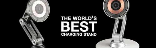 Miniatura 9 de ClikDock - Soporte magnético inalámbrico para teléfono celular, giro de 360°, construcción de aluminio, compatible con teléfonos MagSafe para iPhone