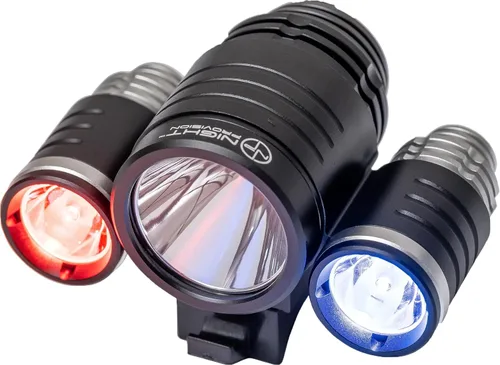 Miniatura 7 de PS1200 Luz delantera y OPTIKS 210 trasera para bicicleta de policía, luz estroboscópica roja/azul, recargable, resistente al agua, 5 modos