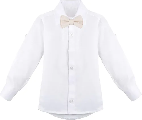 Miniatura 4 de Lilax Traje formal de 4 piezas para niños, chaleco, pantalones y corbata, Blanco
