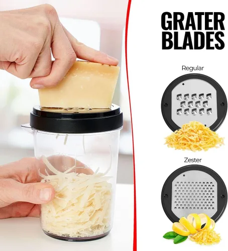 Miniatura 4 de Fullstar - Cortador de verduras con espiralizador de verduras 8 en 1 para calabacín y espaguetis de calabacín, espiralizador de vegetales de mano