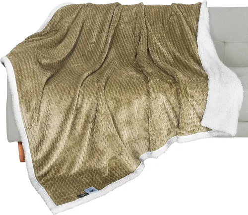 Miniatura 11 de Catalonia Sherpa - Manta para sofá cama, súper suave, cómoda y esponjosa reversible. Cobija de felpa de lana para todas las estaciones para adultos