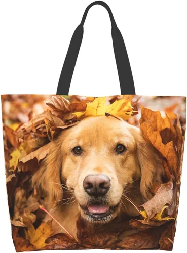 Miniatura 23 de Famame Canvas Tote Bag Large Women Casual Shoulder Bag Handbag Reusable Multipurpose Shopping Grocery Bag