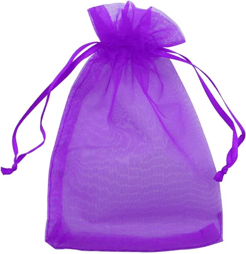 Miniatura 12 de Allgala 100 bolsas de regalo Orangza PF53400 con cordón, 8 x 12 pulgadas, surtidas