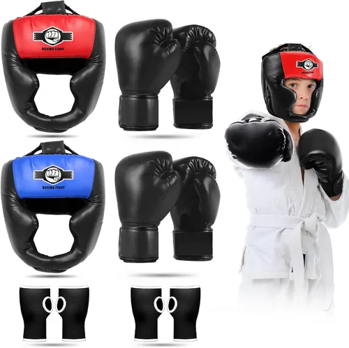 Miniatura 8 de YORWHIN Sparring Head Guard with Gloves - Boxing Safety Headgear for MMA, Kickboxing, Muay Thai & Boxing - Adult & Kids