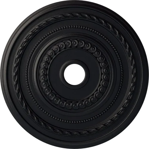 Miniatura 73 de Ekena Millwork CM25COFCS Cole Medallón de Techo, 25 3/8"OD x 3 3/8"ID x 1 3/8"P, pintado a mano Flash Cobre