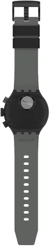 Miniatura 5 de Swatch Correa de silicona de cuarzo, negro, reloj casual 20 (Modelo SB02B400), Negro, Moderno