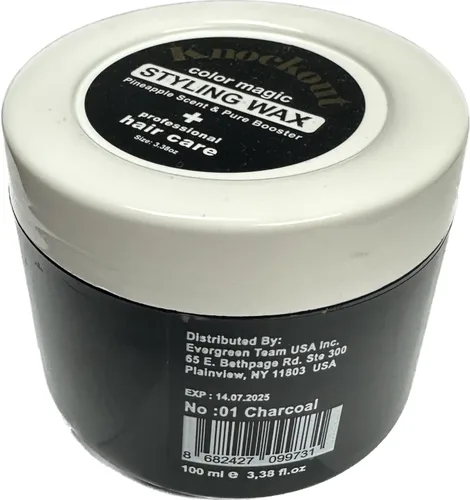 Miniatura 2 de Knockout Color Magic Hair Styling Wax (01 Charcoal)