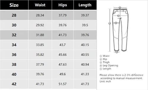 Miniatura 7 de CHERALKEST Jeans de mezclilla ajustados para hombre