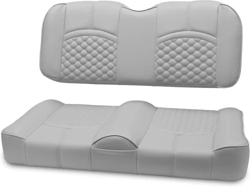Miniatura 7 de MODZ® FS1 Custom Golf Cart Asiento delantero para Yamaha G29 Drive - [2007-2016] - [Añadir $40] - Base gris - Patrón de doble diamante