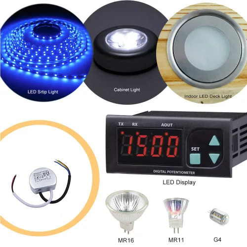 Miniatura 7 de Cheopha Transformadores de 120 V a 12 V Controlador LED compacto de 15 W, fuente de alimentación LED de 12 V IP67 impermeable para tira de luz LED