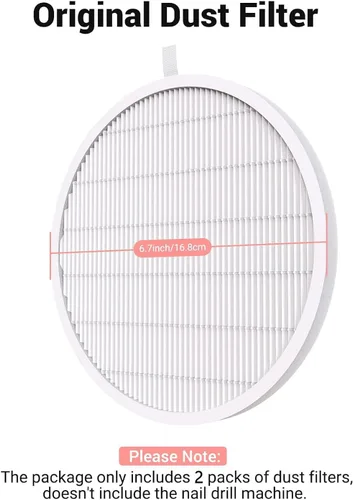 Miniatura 3 de MelodySusie Colector de polvo de uñas con filtro reutilizable, potente ventilador de vacío de uñas, extractor de colector de polvo, máquina