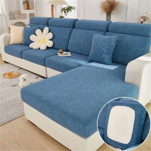 Miniatura 13 de Funda mágica universal para interior de sofá, funda de sofá resistente al desgaste, funda de sofá modular en forma de L, diván con cojín separado