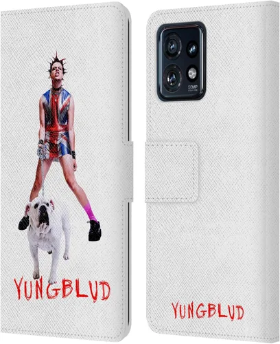 Miniatura 8 de Head Case Designs Officially Licensed Yungblud Face Graphics Leather Book Wallet Case Cover Compatible with Motorola Moto Edge 40 Pro