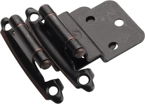 Miniatura 10 de DecoBasics Bisagras de gabinete de 3/8 pulgadas color negro (1 par -2 piezas) bisagras de gabinete de cierre automático negro mate para gabinetes