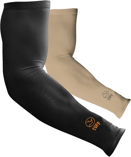 Miniatura 24 de TUFF - Mangas de compresión para brazos refrigerantes, mangas de brazo UPF 50 para hombres y mujeres.. Beige 1 Par