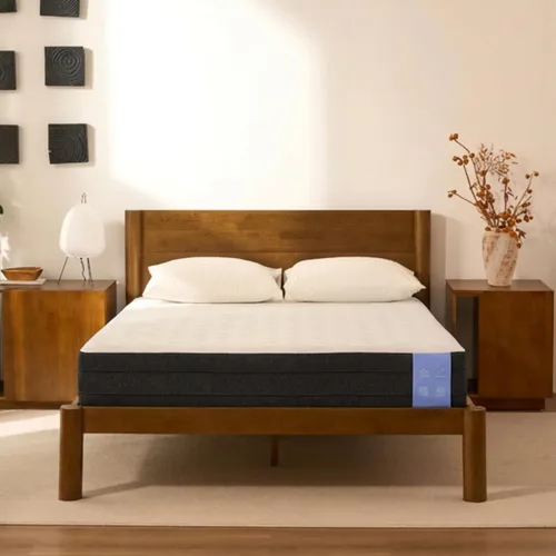 Miniatura 11 de FLEXISPOT Hako - Marco de cama de carpintería japonesa G2, cama de plataforma Queen de madera de caucho maciza, certificado IAS y SGS