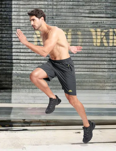 Miniatura 6 de MAGCOMSEN Pantalones cortos deportivos para hombre de 9 pulgadas, de secado rápido, ligeros, deportivos, para entrenamiento, senderismo, gimnasio