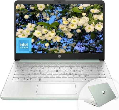 Miniatura 9 de Laptop HP HD de 14" para estudiantes y negocios, Intel Quad-Core N150, 8 GB de RAM, 128 GB UFS, 1 año de Office 365, cámara web, HDMI, Bluetooth