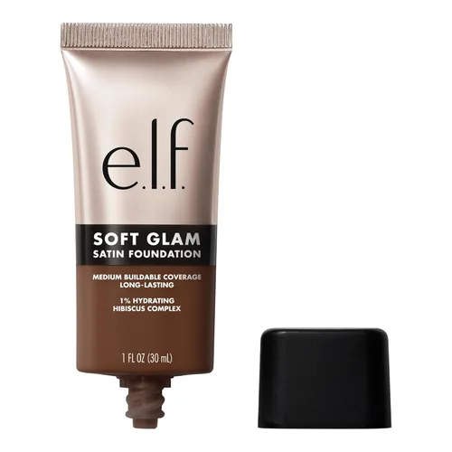 Miniatura 26 de e.l.f. Base de Maquillaje Soft Glam, Cobertura Media, Base de Larga Duración y Modulable para un Acabado Suave y Satinado, Vegana y Libre de 55